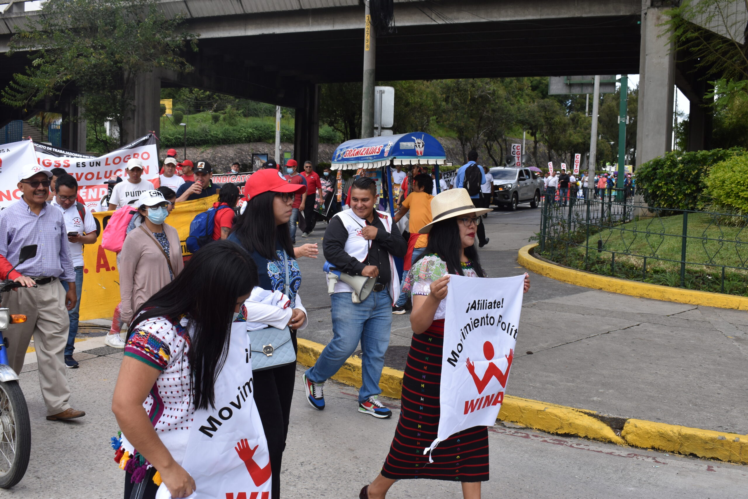 Marcha por la Revolución del 20 de Octubre.