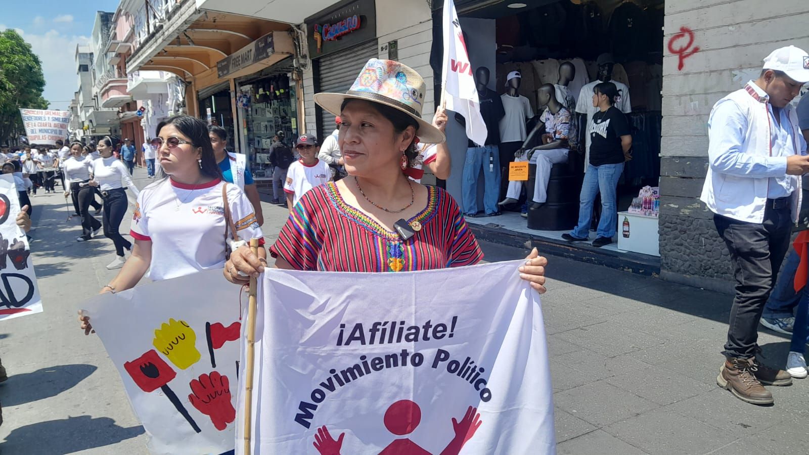 Participación de Winaq en marcha del Día del Trabajo